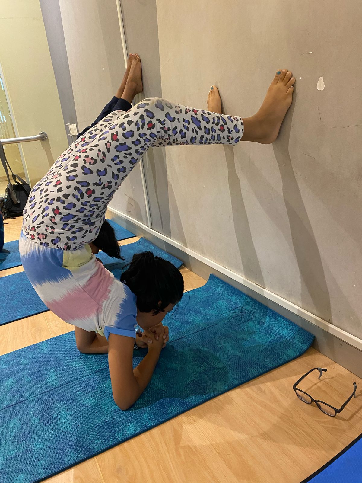 Group yoga class
